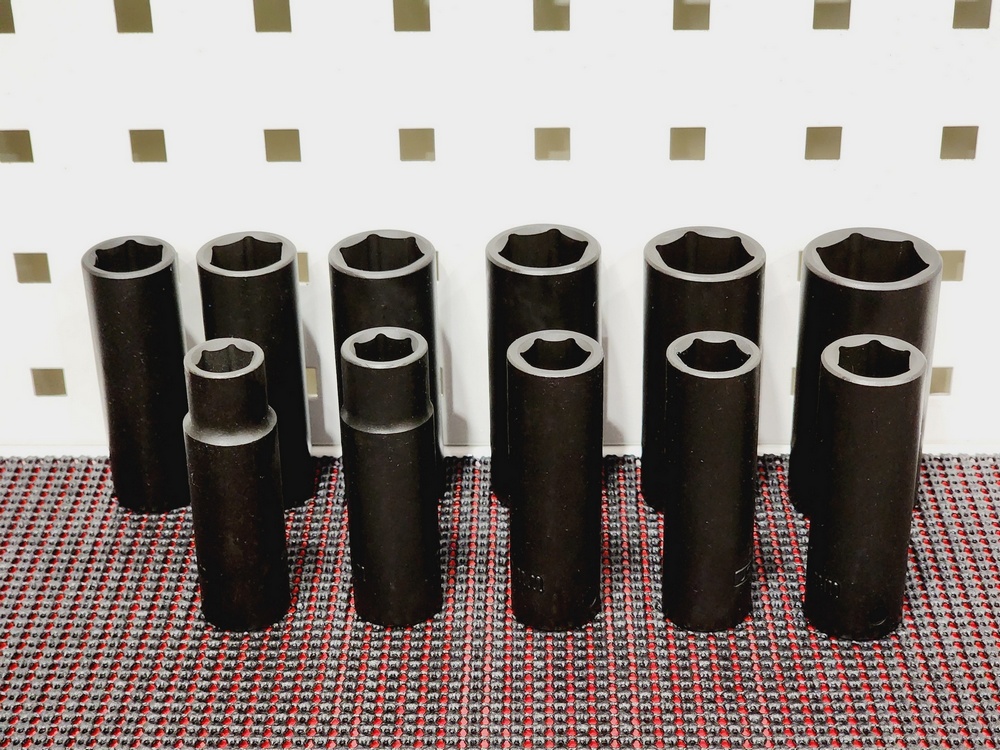 1/2" dr. SAE deep impact socket 11 pc set